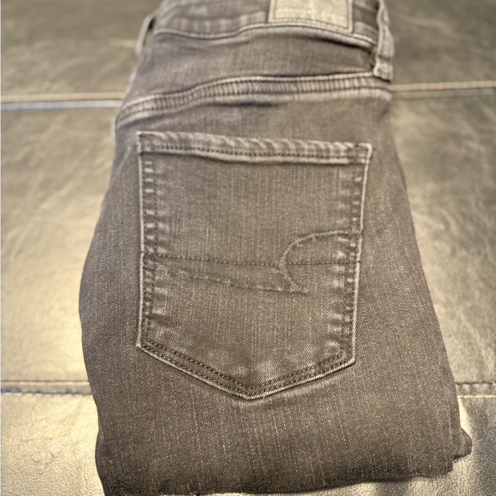 American Eagle dark grey jeans size 6 long